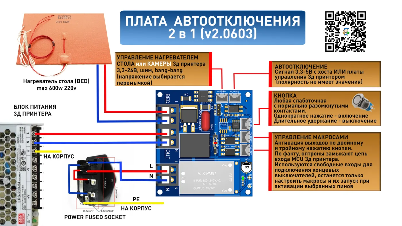 Плата автоотключения