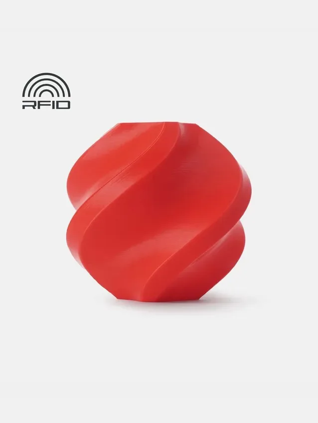 PLA Basic Bambu Lab 10200 Red, с катушкой