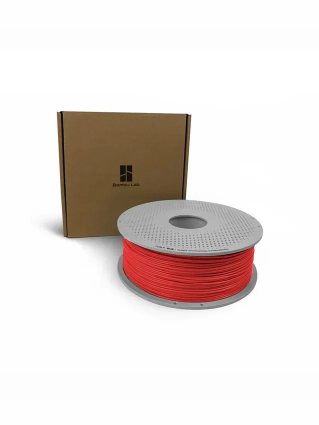 PLA Basic Bambu Lab 10200 Red, с катушкой